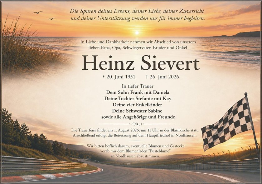 Traueranzeige Heinz Sievert